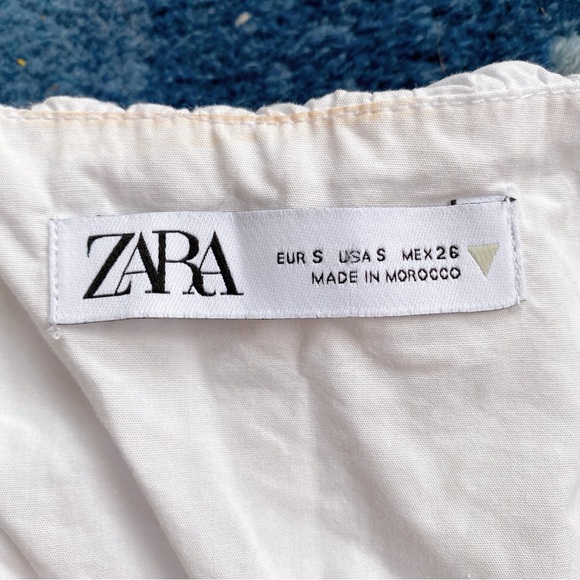 🐚 ZARA WHITE RUCHED CROP TOP! - Picture 8 of 16